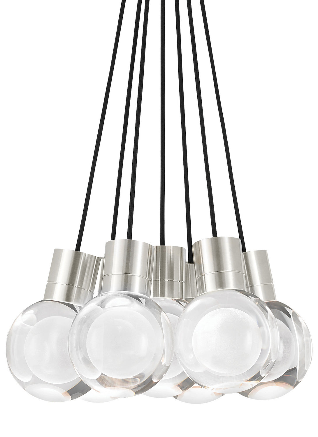 Mina LED Pendant in Satin Nickel