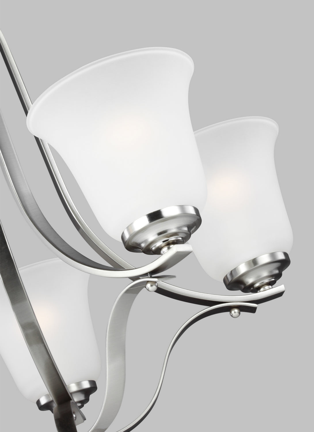 Emmons Five Light Chandelier in Brushed Nickel