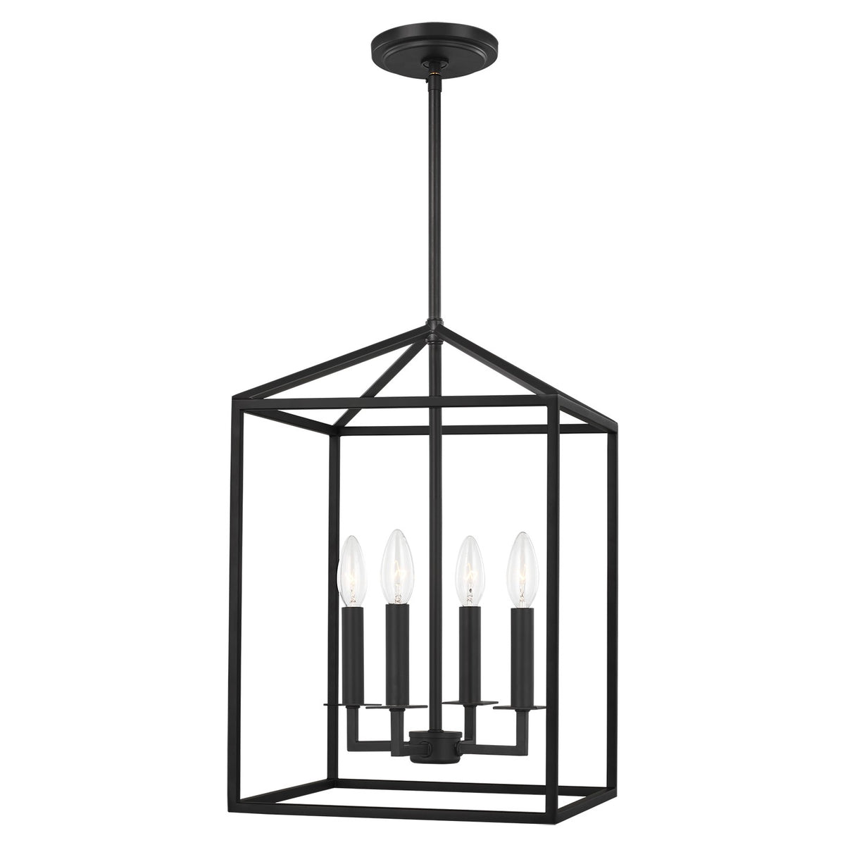 Perryton Four Light Hall / Foyer in Midnight Black
