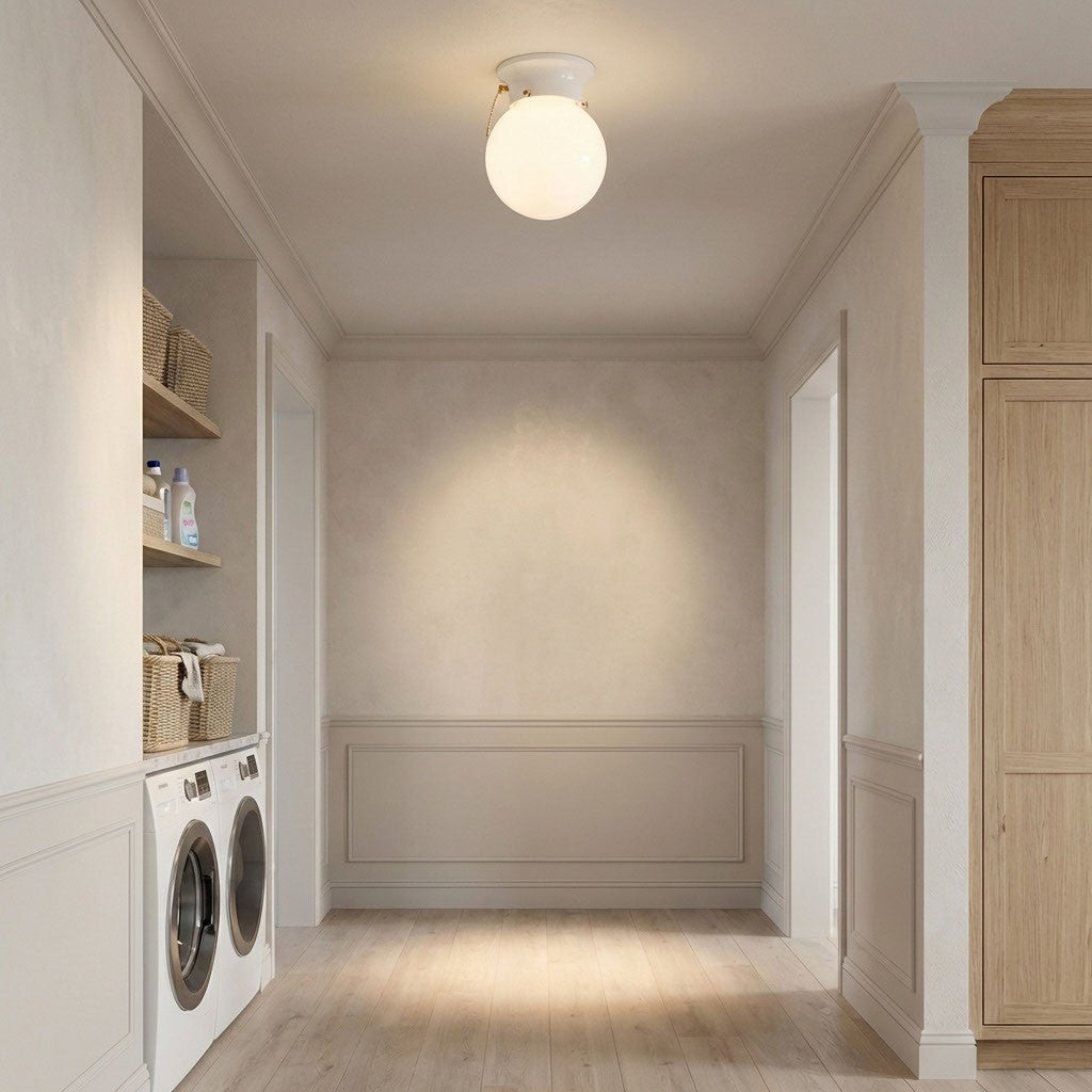 Tomkin One Light Flush Mount in White