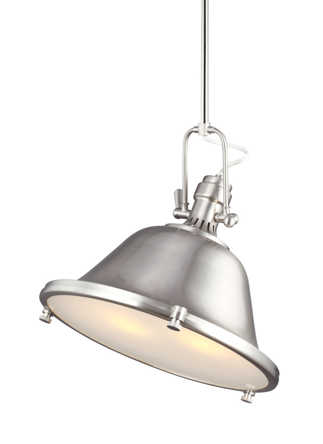 Stone Street Two Light Pendant in Brushed Nickel