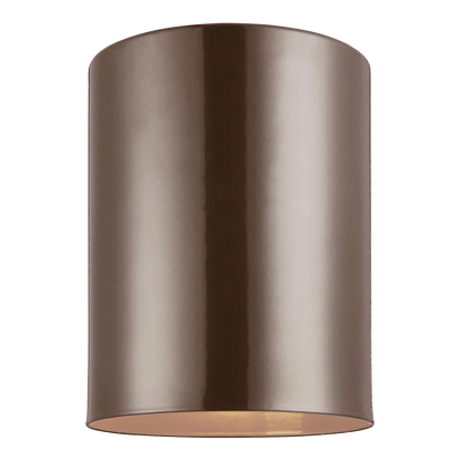 Outdoor Cylinders One Light Outdoor Ceiling Flush Mount