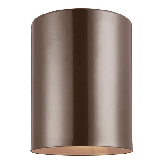 Outdoor Cylinders One Light Outdoor Ceiling Flush Mount