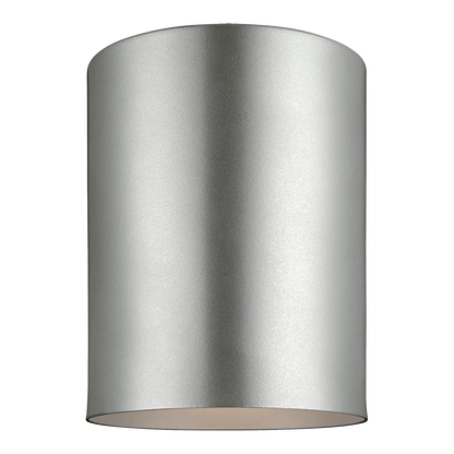 Outdoor Cylinders One Light Outdoor Ceiling Flush Mount