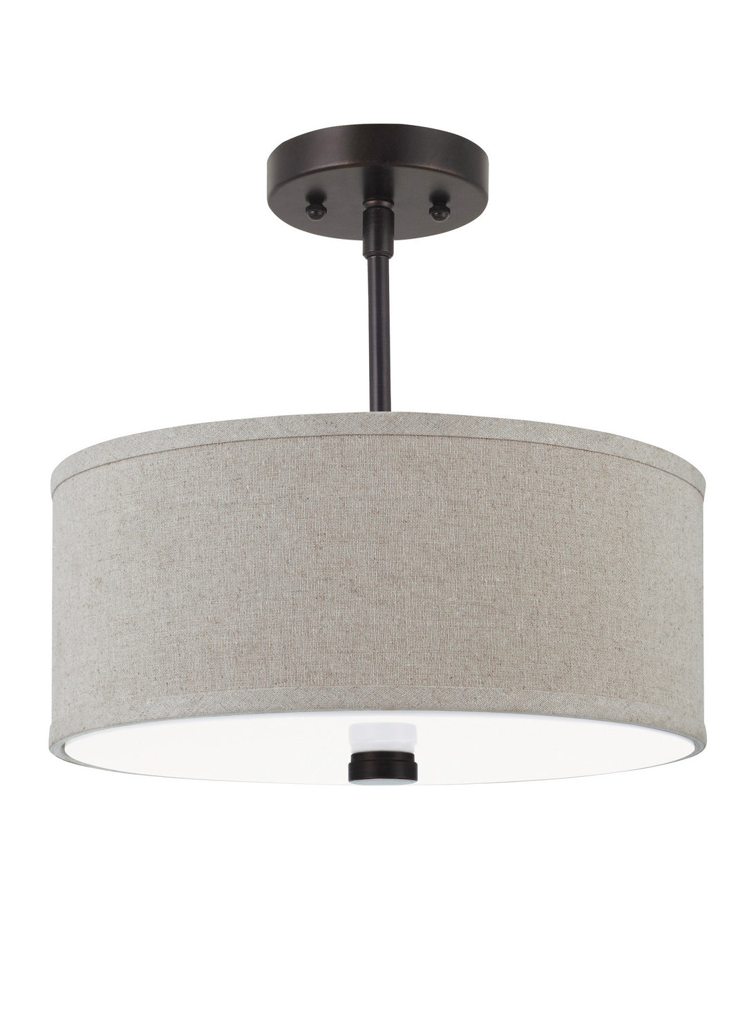 Dayna Shade Pendants Two Light Semi-Flush Convertible Pendant