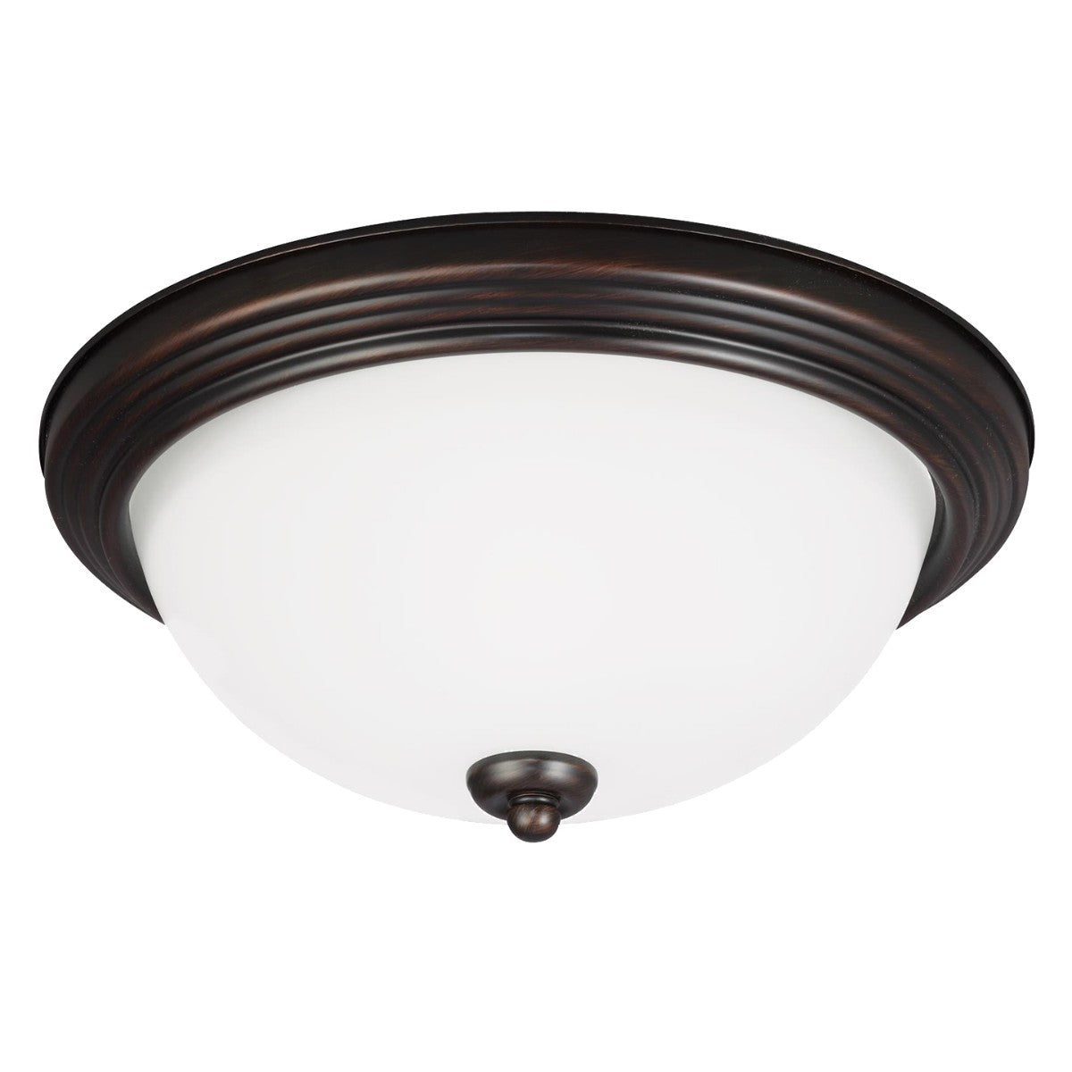 Geary One Light Flush Mount in Bronze