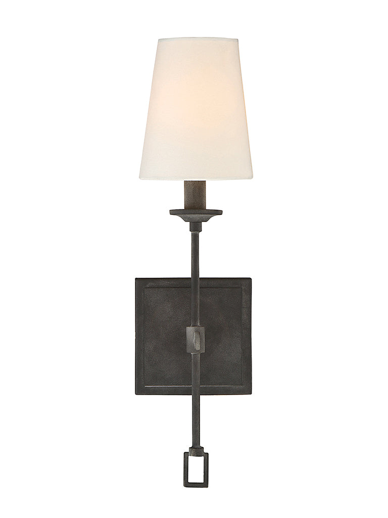 Lorainne One Light Wall Sconce in Oxidized Black