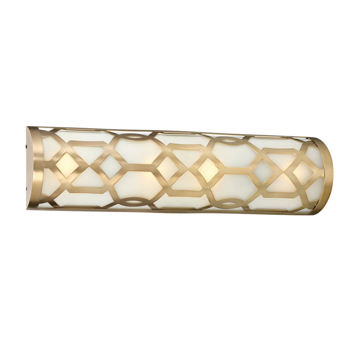 Jennings LED Bathroom Vanity in Aged Brass
