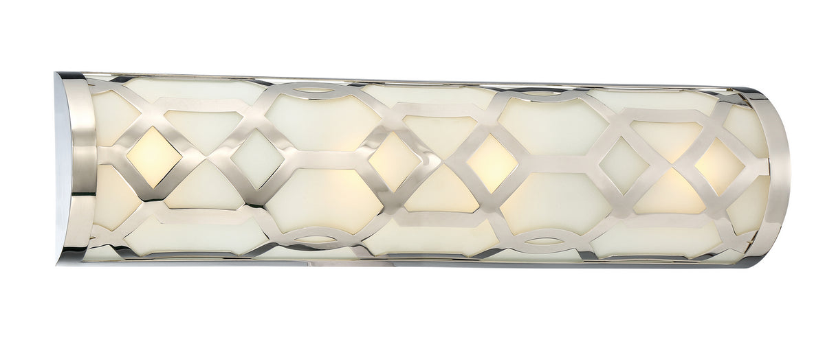 Jennings LED Bathroom Vanity in Polished Nickel