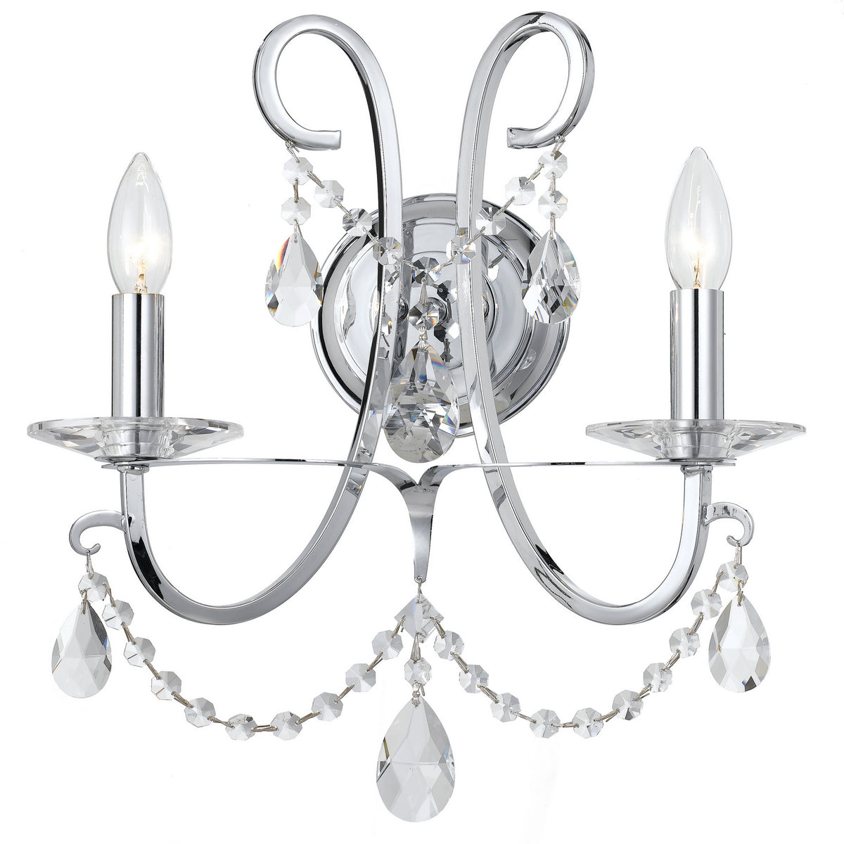 Othello Two Light Wall Sconce in Polished Chrome