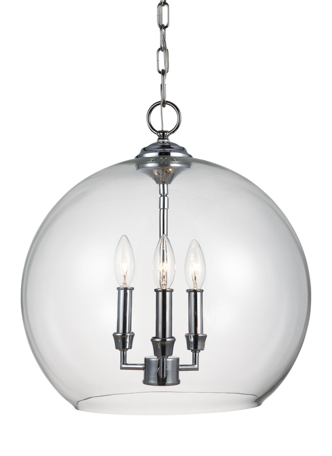 Lawler Three Light Pendant in Chrome