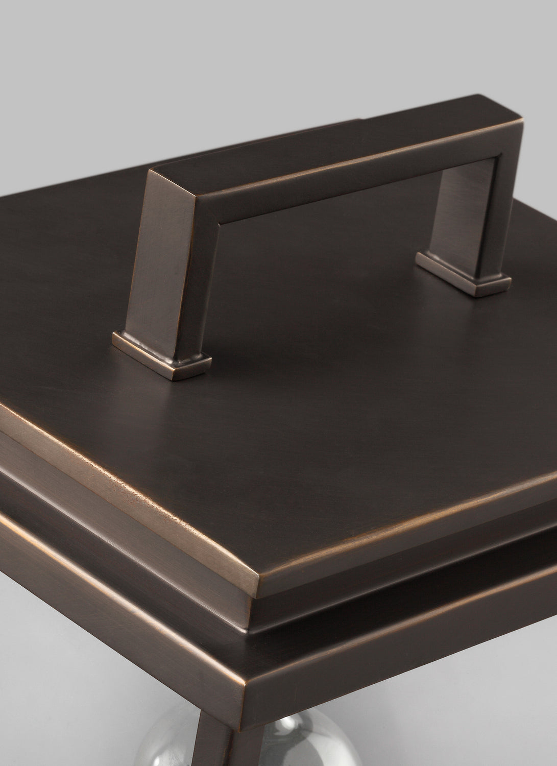 Lanterne d'extérieur Glenview à une lumière, finition bronze antique