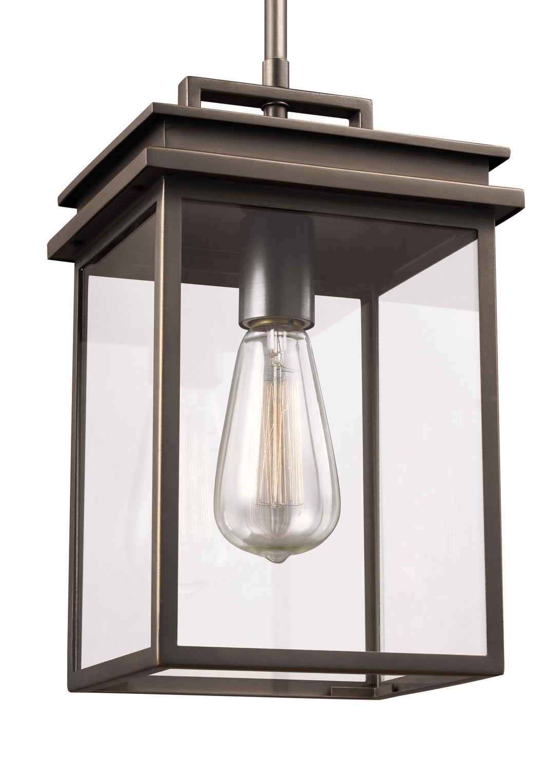 Suspension extérieure Glenview à une lumière en bronze antique