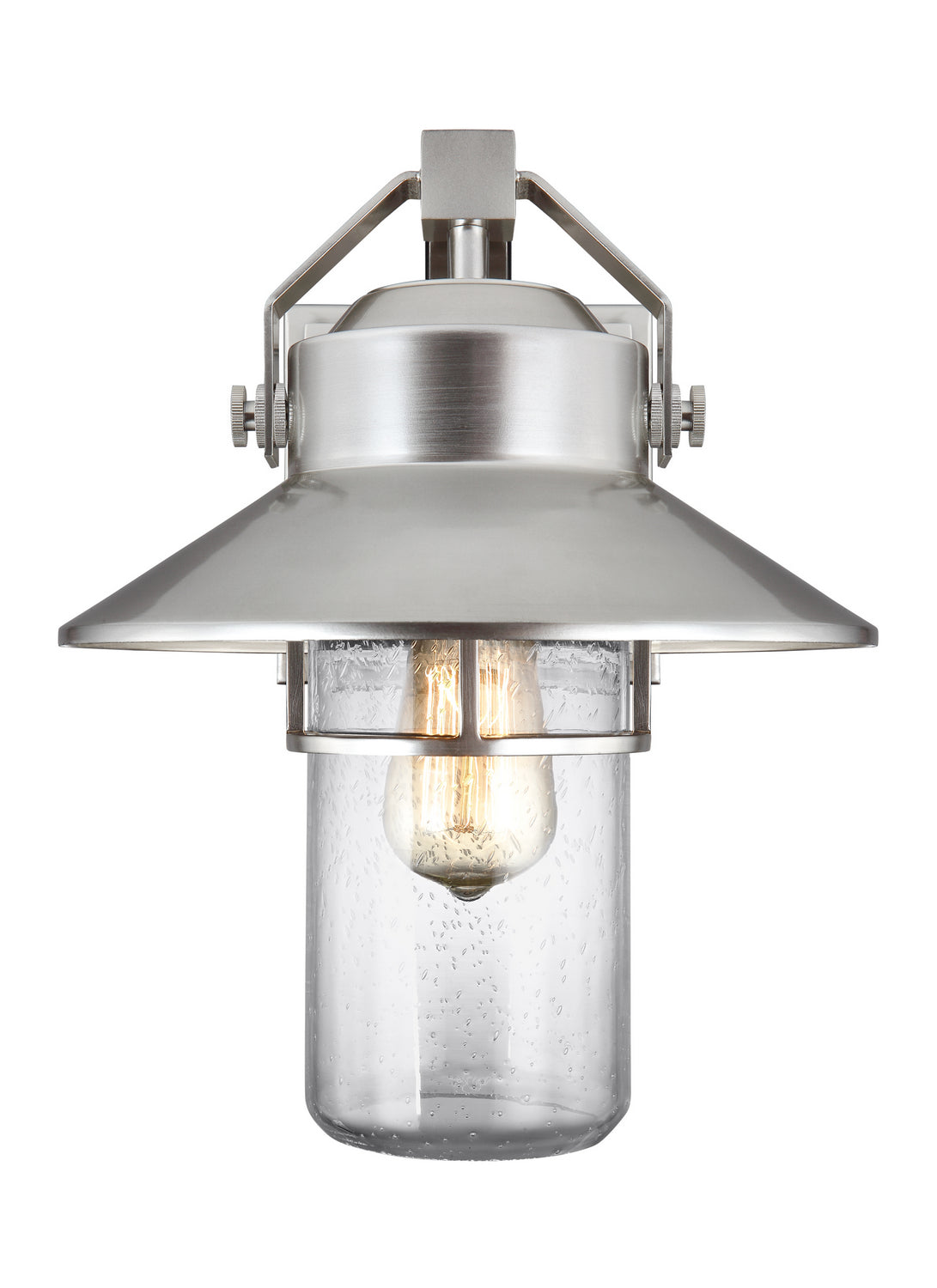 Boynton One Light Lantern in Painted Brushed Steel