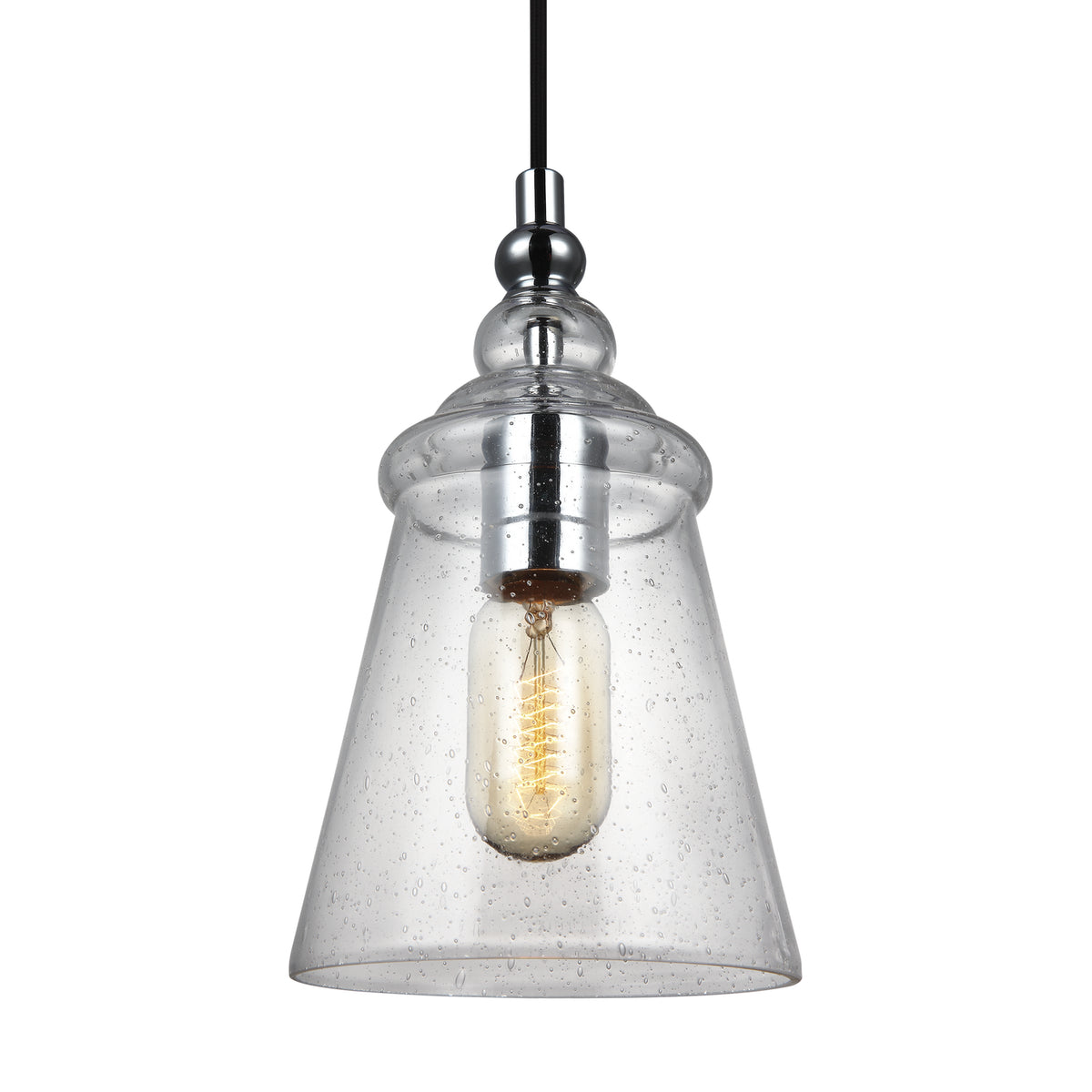 Loras One Light Pendant in Chrome