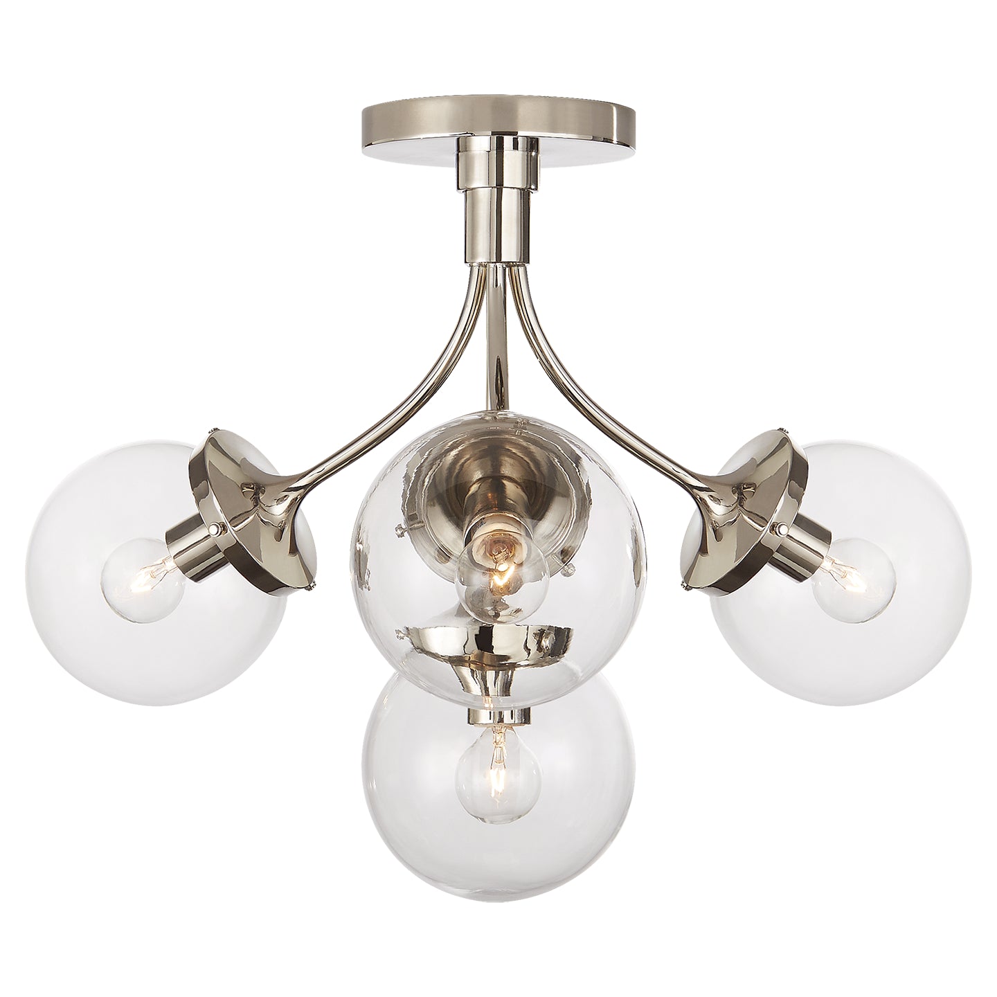 Prescott Four Light Semi Flush Mount