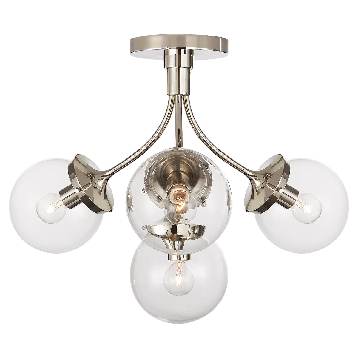 Prescott Four Light Semi Flush Mount