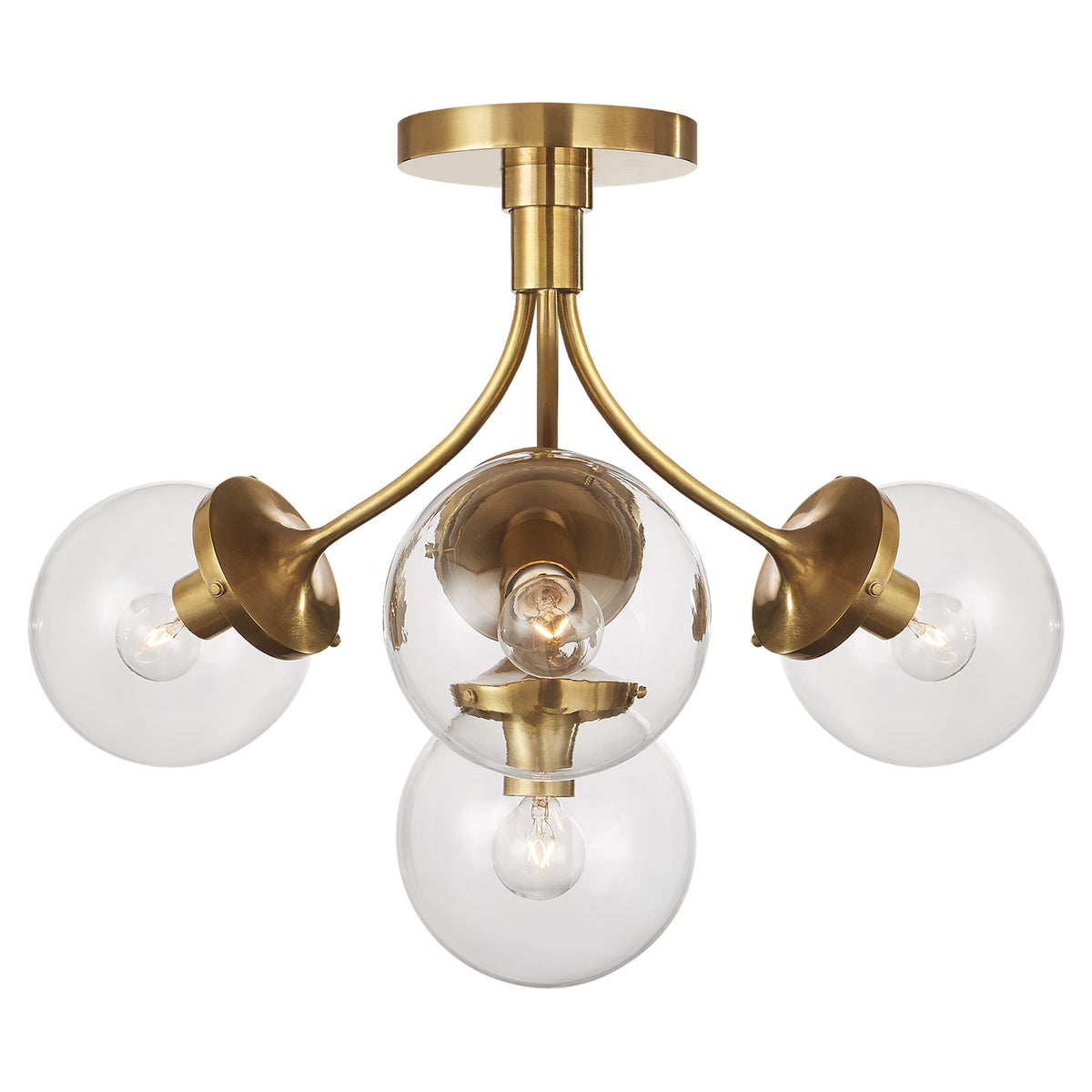 Prescott Four Light Semi Flush Mount