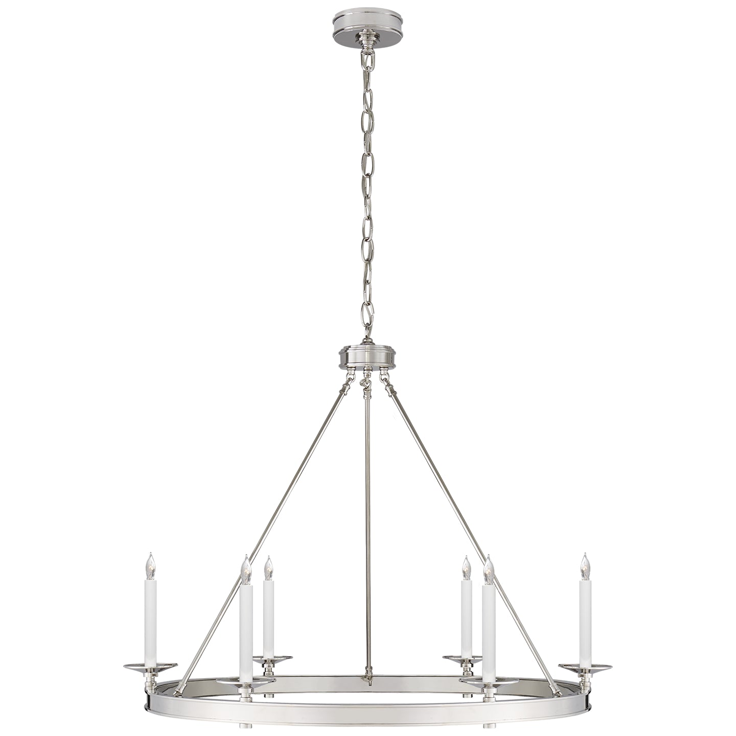 Launceton Ring Chandelier in Polished Nickel