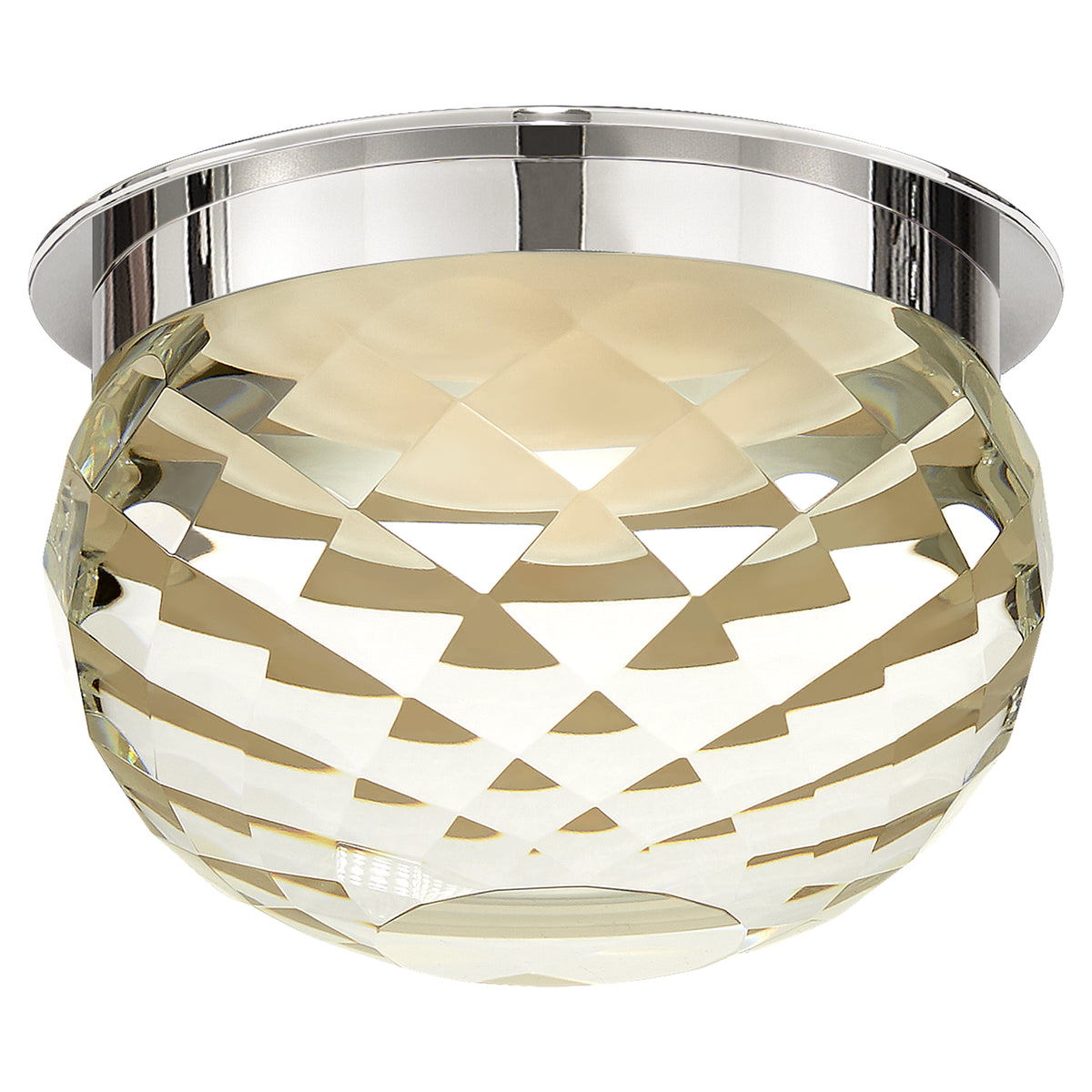 Hillam LED Flush Mount in Polished Nickel