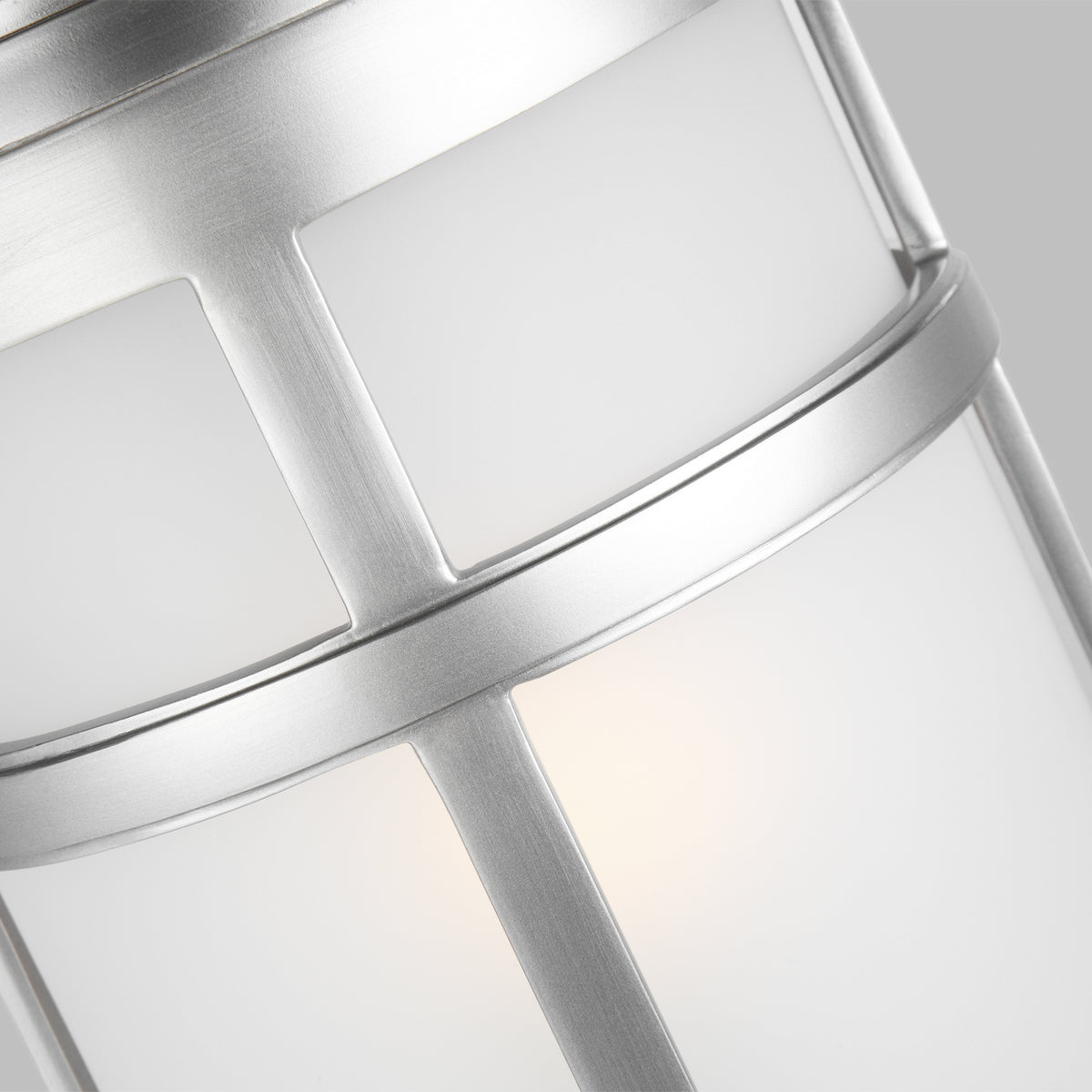 Newport One Light Post Lantern in Painted Brushed Steel