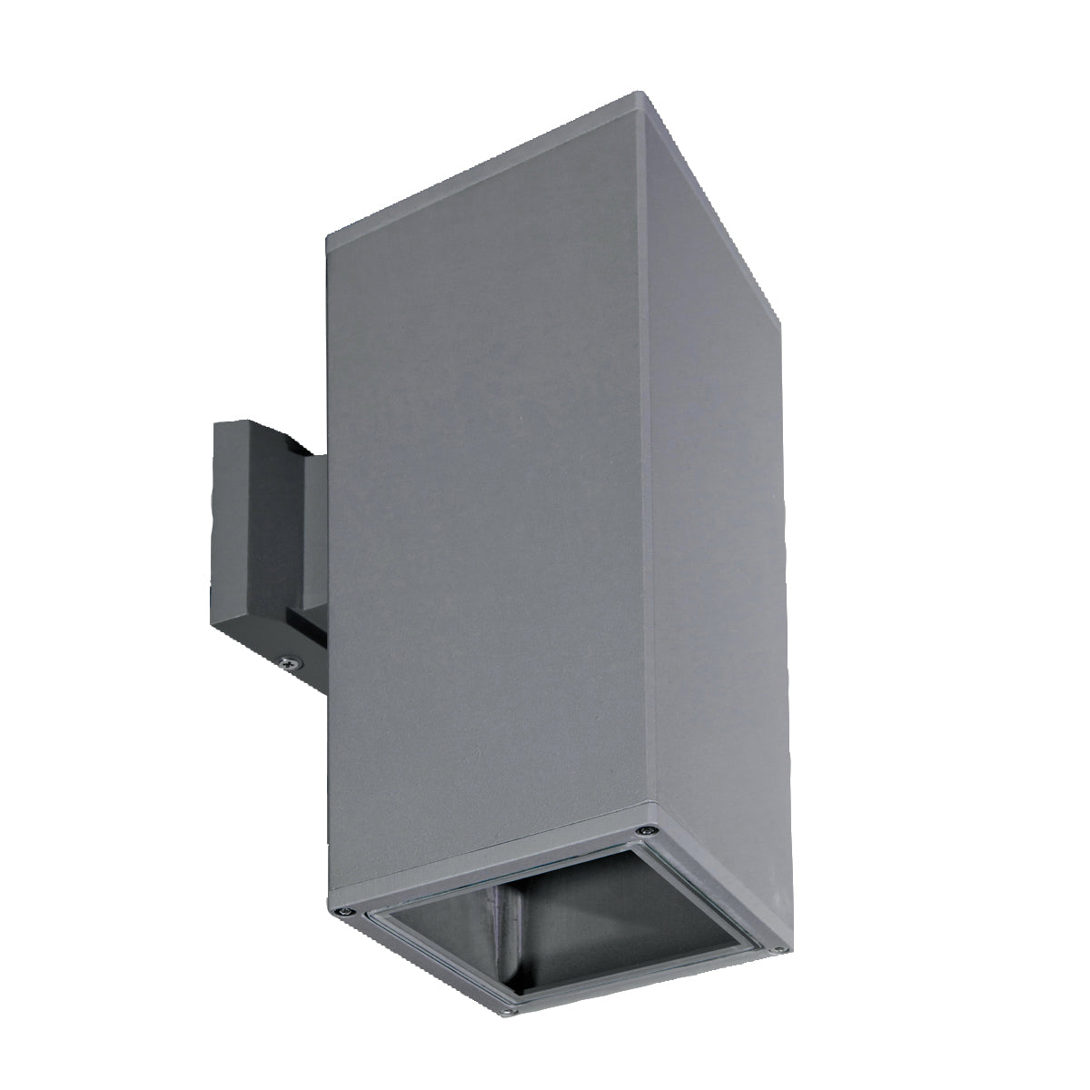 ARCHITECTURAL OUTDOOR OUTDR, WLLMNT, 50W GU10, SQ, UPDN in Grey
