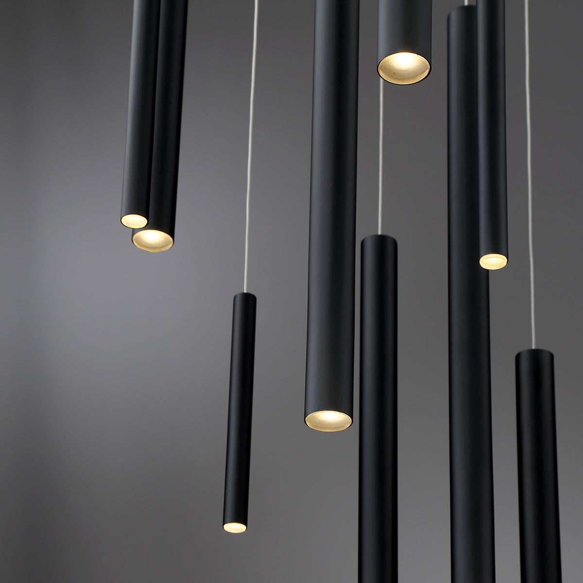 Santana LED Chandelier in Matte Black