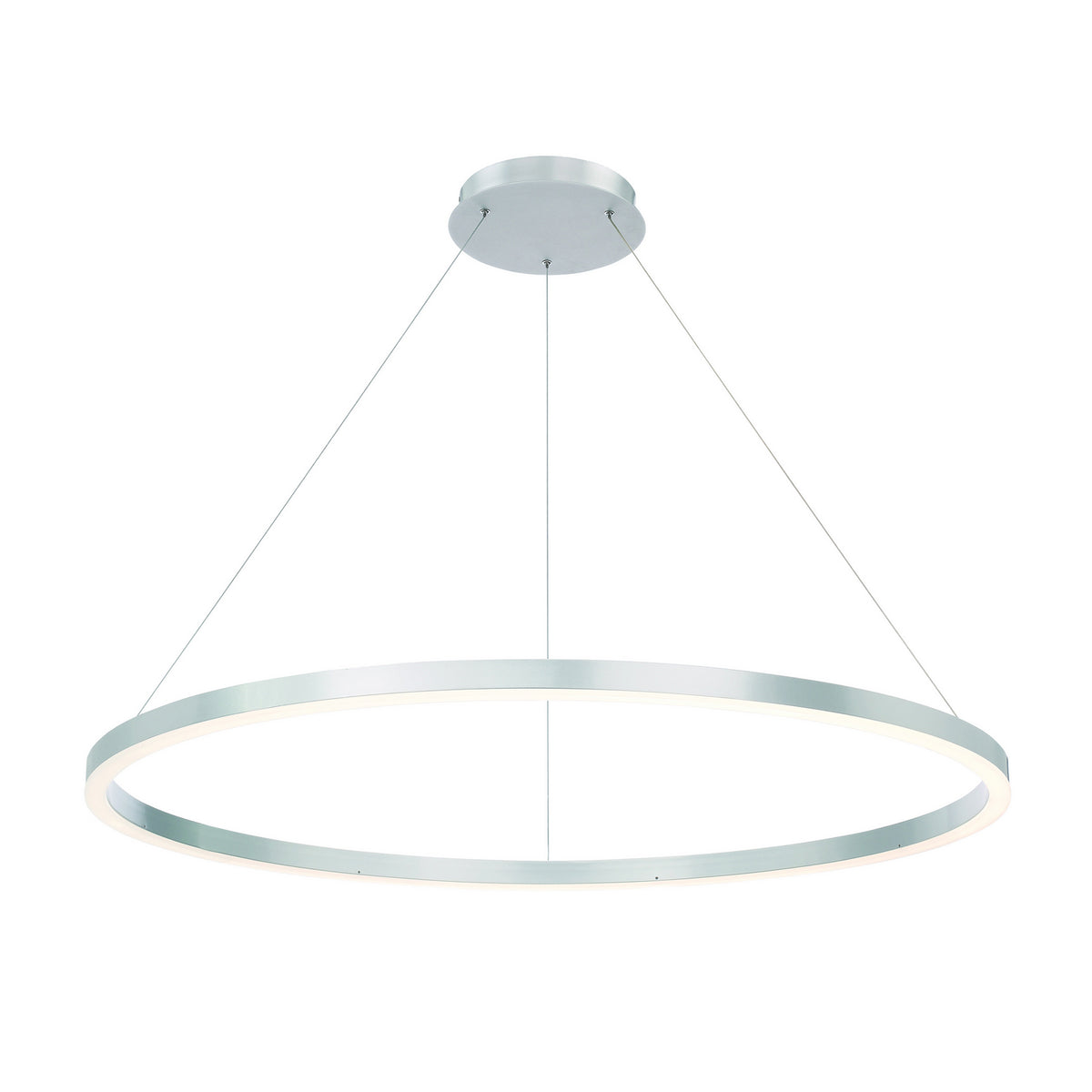 Spunto LED Chandelier in Brushed Silver