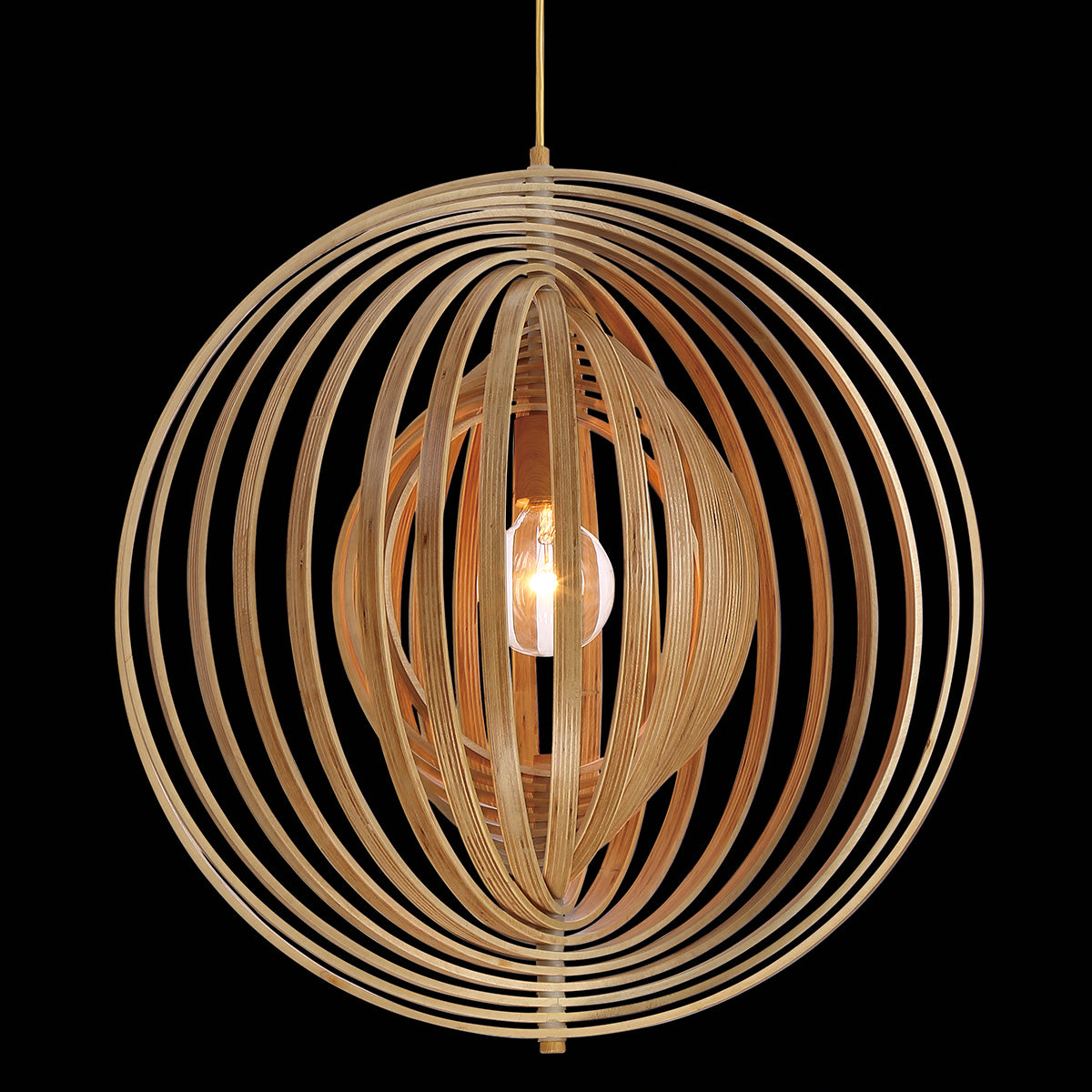 Abruzzo One Light Pendant in Wood