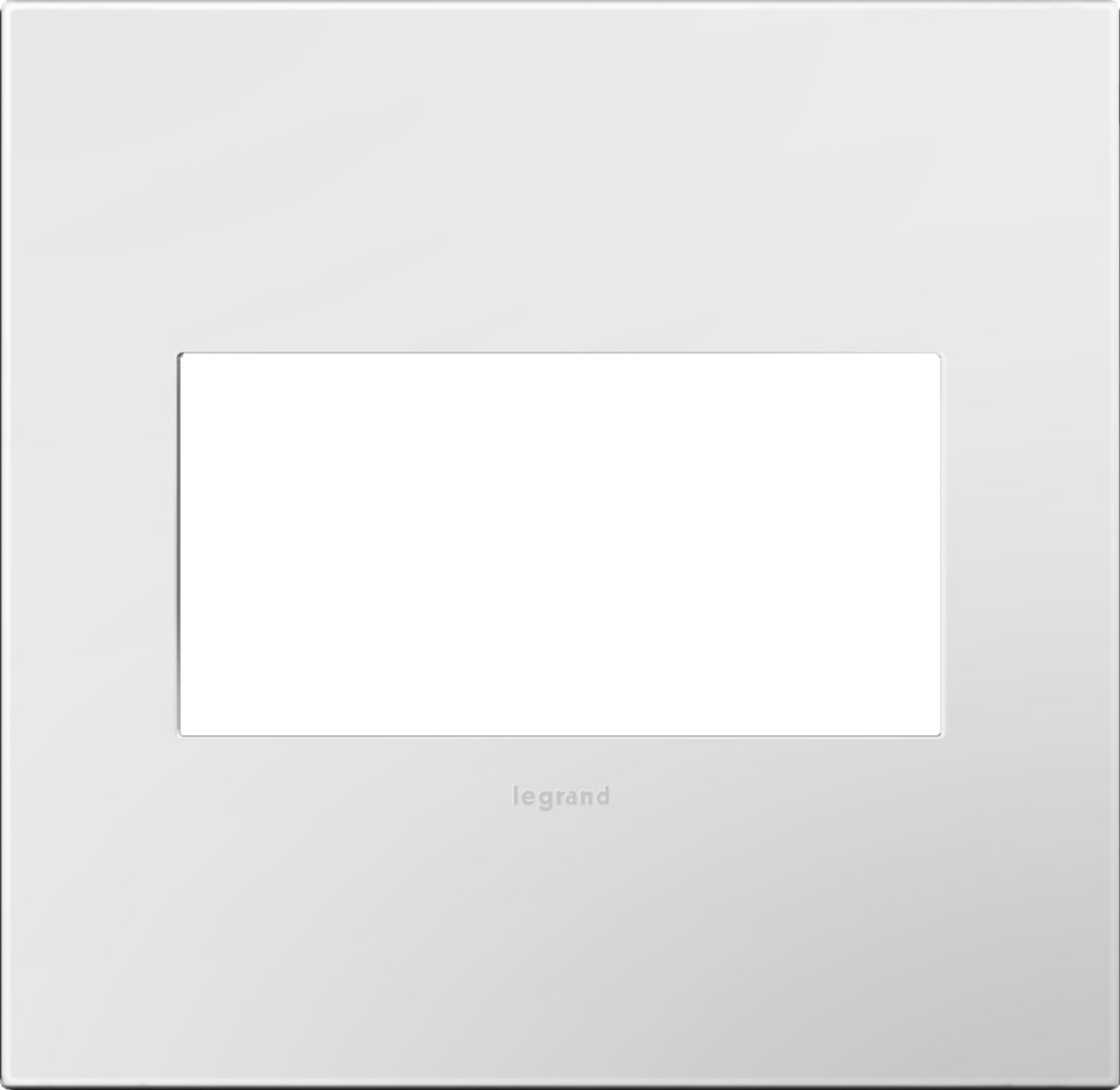 adorne Two-Gang Screwless Wall Plate with Microban