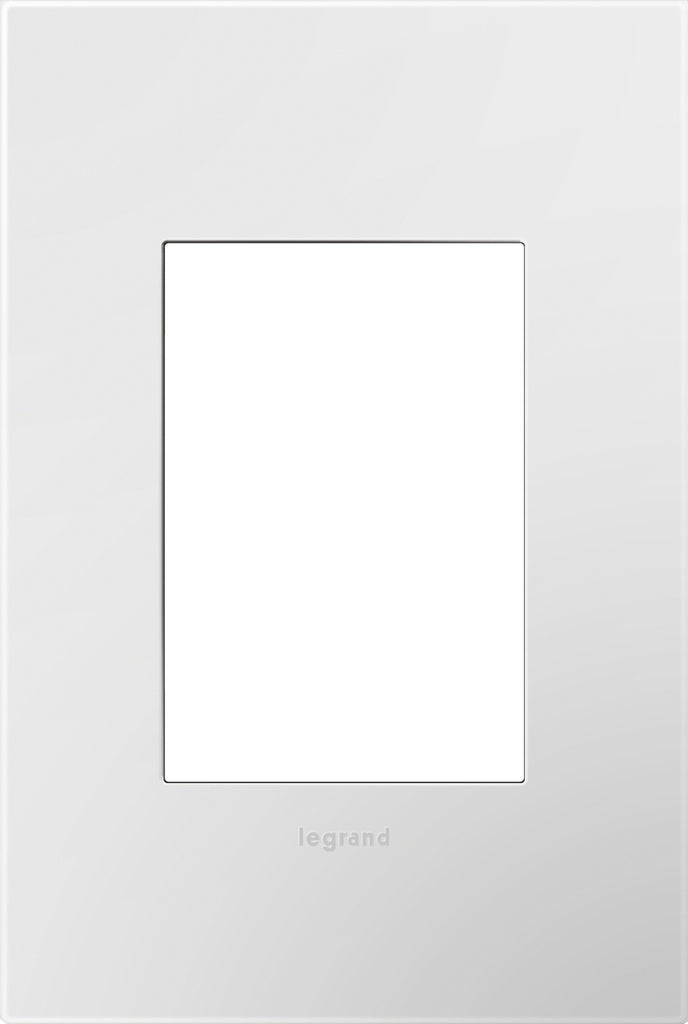 adorne One-Gang-Plus Screwless Wall Plate with Microban