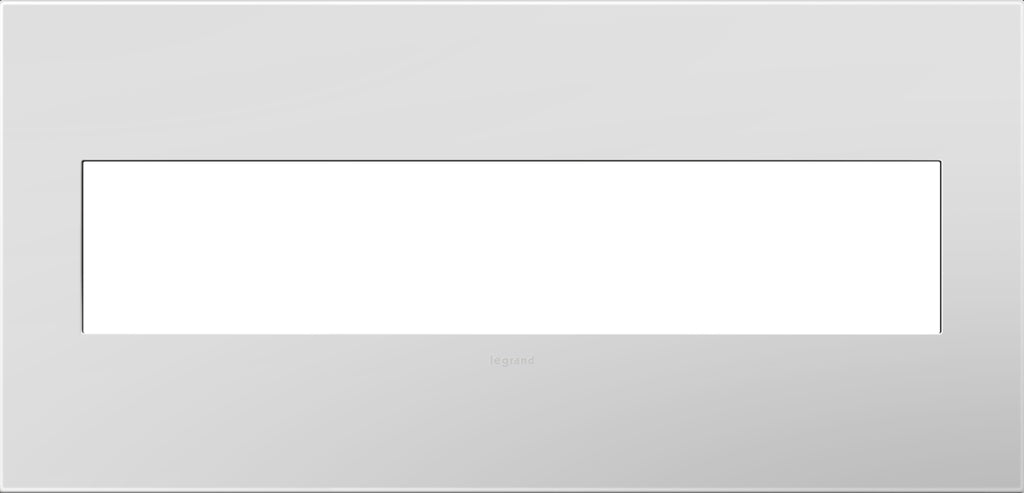 adorne Five-Gang Screwless Wall Plate with Microban