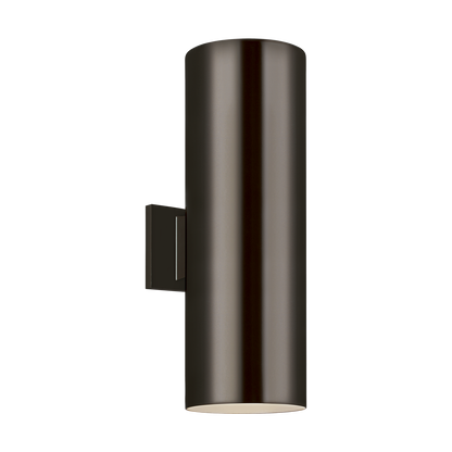 Outdoor Cylinders Large 2 LED Wall Lantern