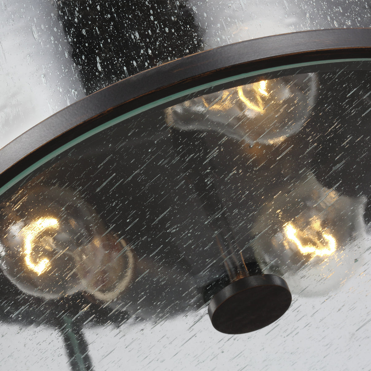 Dakota Three Light Flush Mount in Espresso