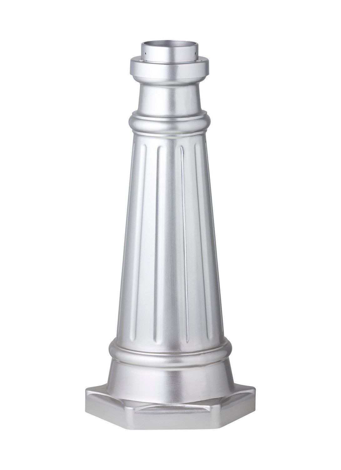 Outdoor Post Base Post Mount Base in Painted Brushed Steel