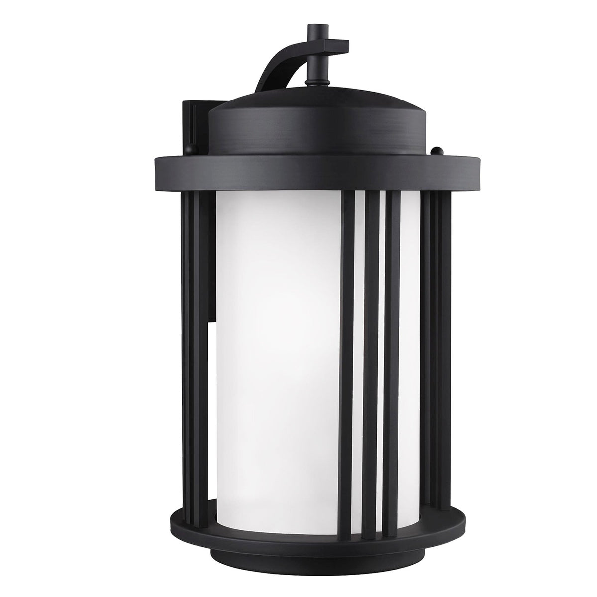 Crowell One Light Outdoor Wall Lantern in Black