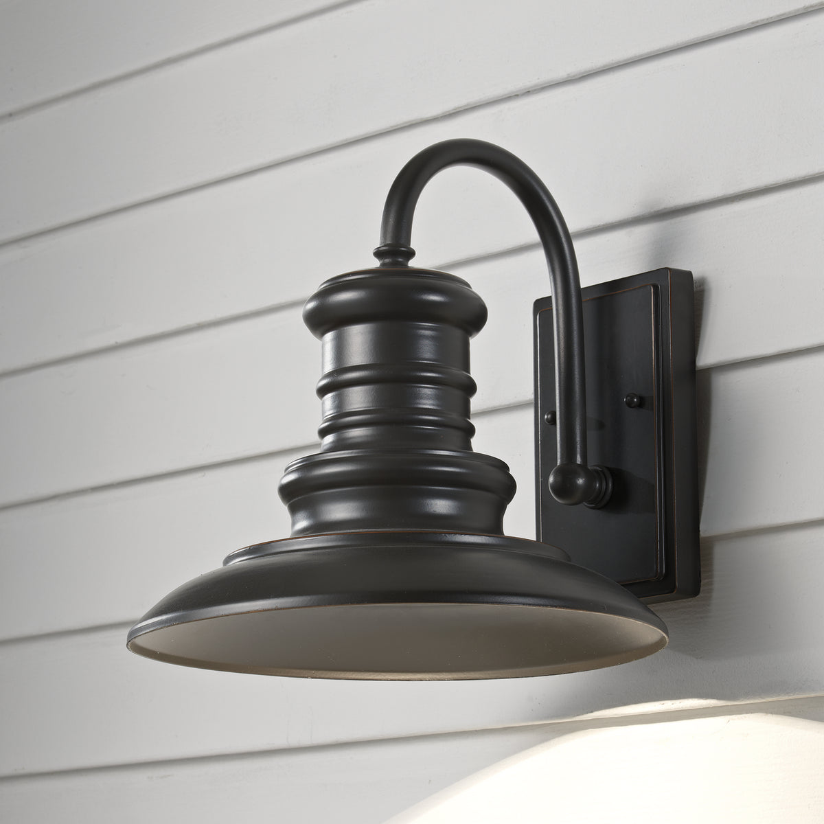 Redding Station LED Outdoor Wall Sconce in Restoration Bronze
