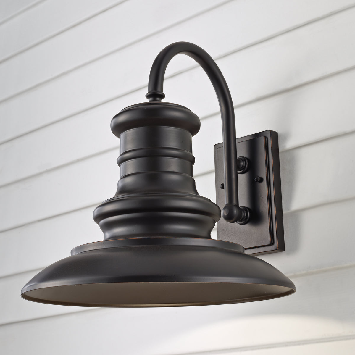 Redding Station LED Outdoor Wall Sconce in Restoration Bronze