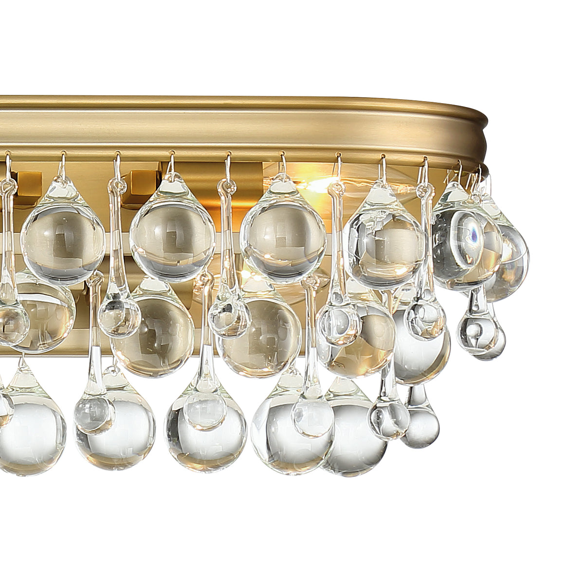 Calypso Eight Light Bathroom Vanity in Vibrant Gold