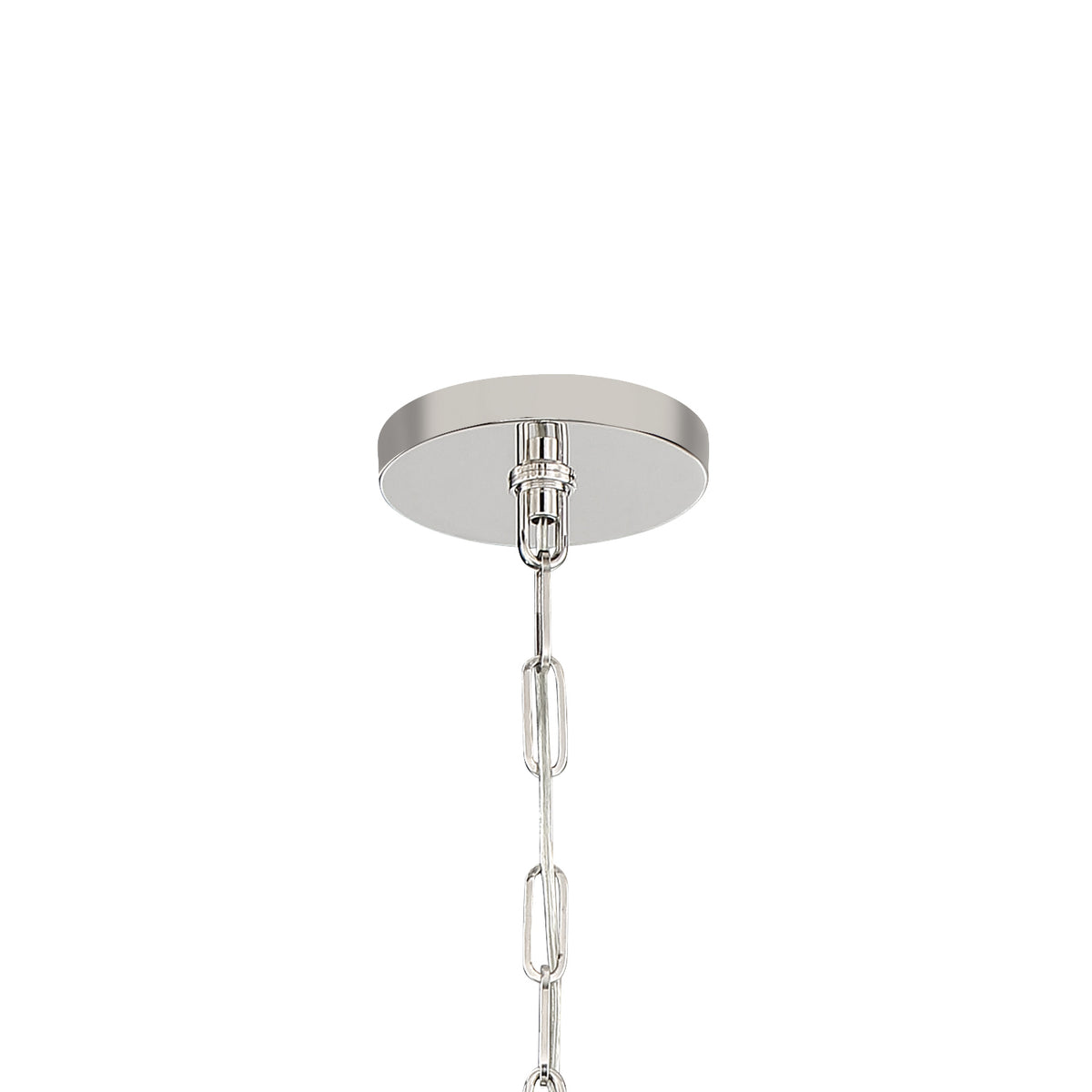 Sylvan Eight Light Chandelier in Polished Nickel
