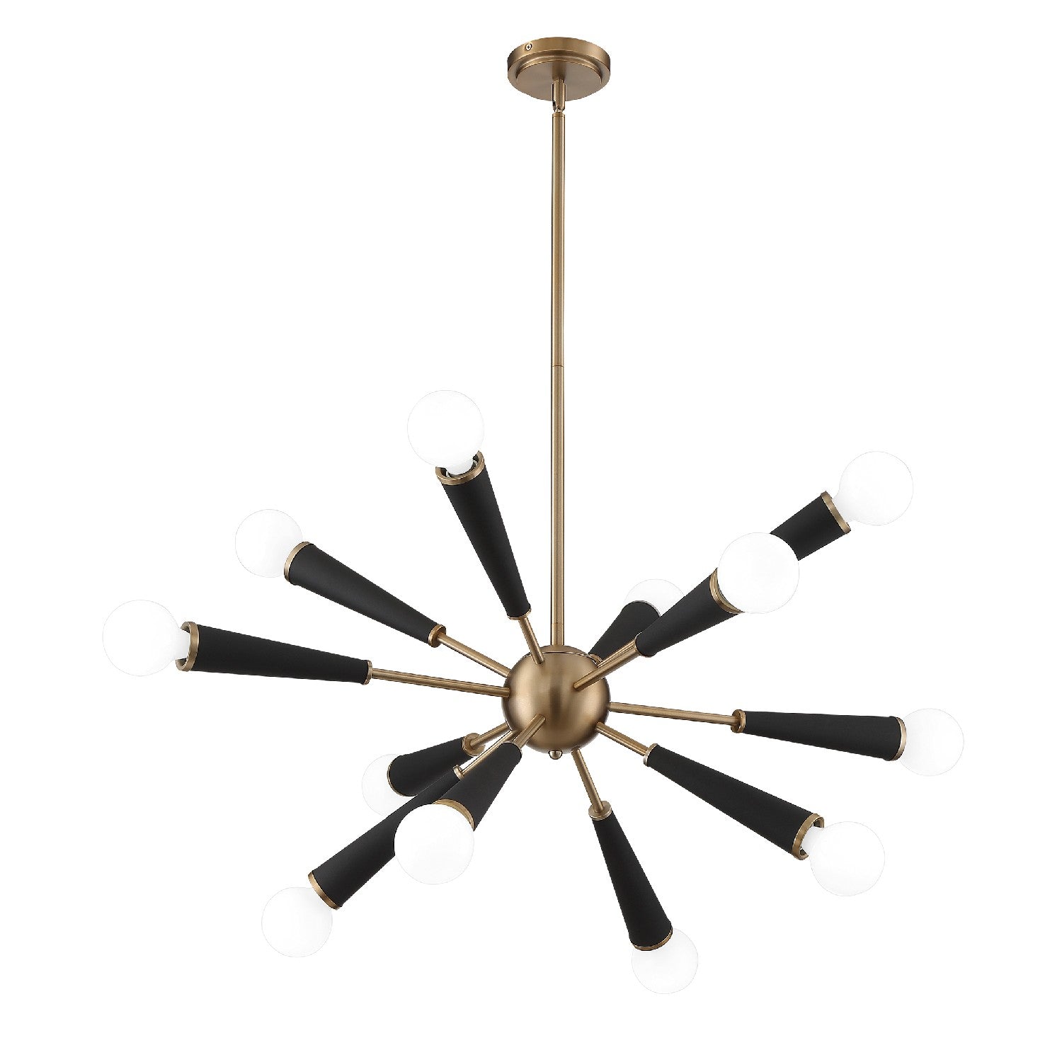 Lustre Zodiac à 12 lumières en laiton vieilli