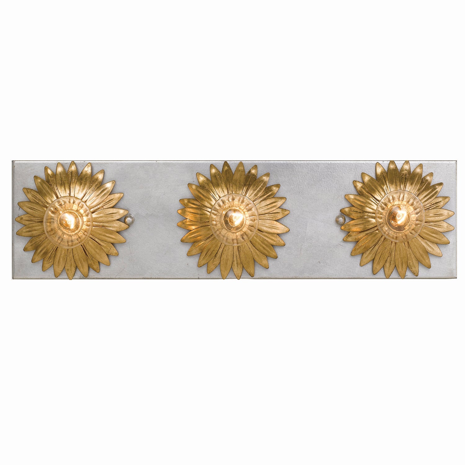 Broche Bathroom Vanity in Antique Gold + Antique Silver