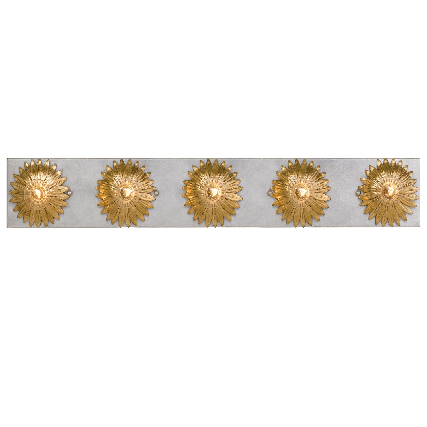 Broche Bathroom Vanity in Antique Gold + Antique Silver