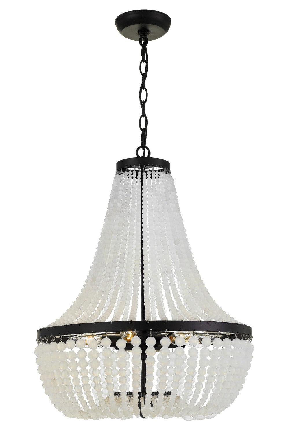 Rylee Six Light Chandelier in Matte Black