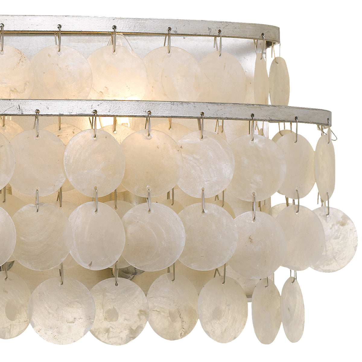Brielle Five Light Bathroom Vanity in Antique Silver