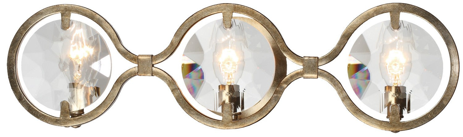 Quincy Three Light Bathroom Vanity in Distressed Twilight