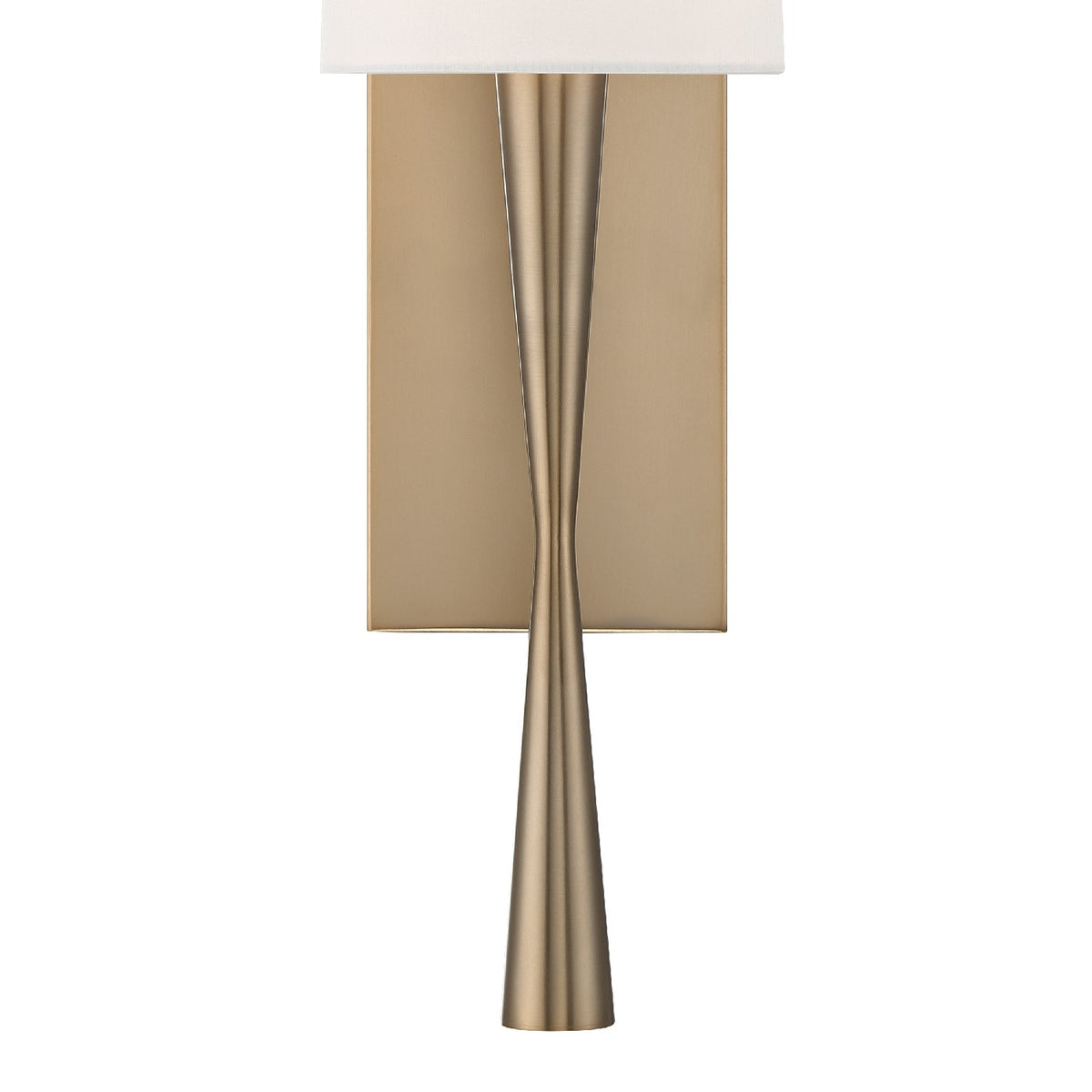 Trenton One Light Wall Sconce in Aged Brass