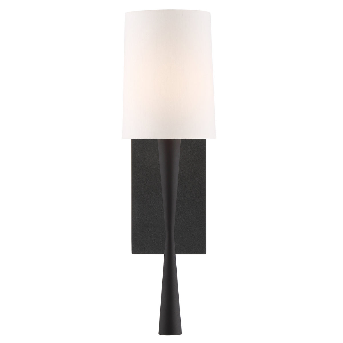 Trenton One Light Wall Sconce in Black Forged
