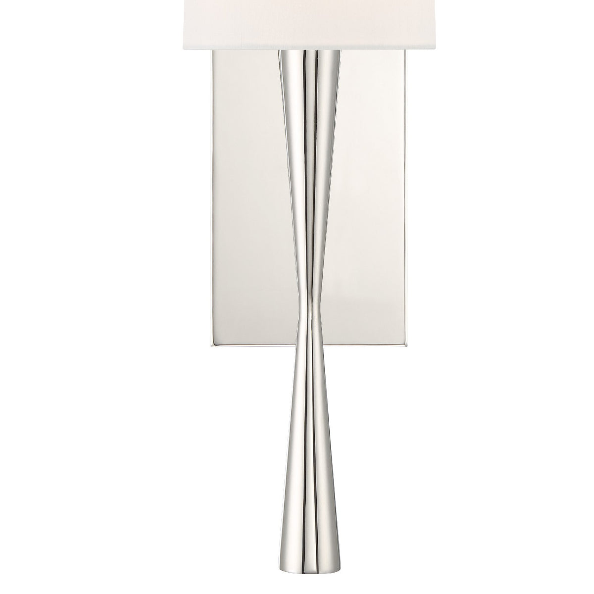 Trenton One Light Wall Sconce in Polished Nickel