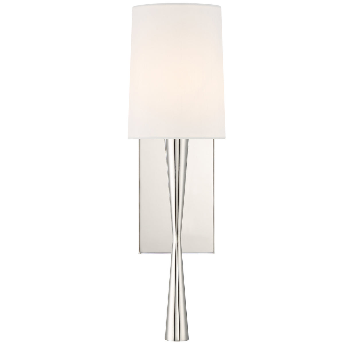 Trenton One Light Wall Sconce in Polished Nickel